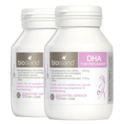 【自营】bioisland佰澳朗德海藻油DHA胶囊孕期哺乳期营养60粒*2瓶