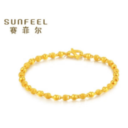 京东百亿补贴：SUNFEEL 赛菲尔 女士足金圆珠手链 约6.27 SSA00117