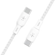 贝尔金（BELKIN）数据线 100W快充 Type-C充电线 PD快充 苹果笔记本电脑充电 ipad充电 2米编织线白色 CAB014