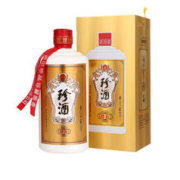 爆卖年货、88VIP：珍酒 珍五 金色版 53%vol 酱香型白酒 500ml 单瓶装