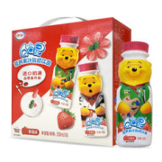 yili 伊利 QQ星营养果汁草莓味200ml*16盒/箱 益生菌发酵奶 年货礼盒 10月产