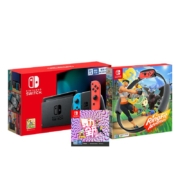 20点开始：Nintendo 任天堂 国行 Switch游戏主机 续航加强版+《健身环大冒险》主机游戏+《舞力全开》主机游戏
