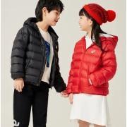 asics 亚瑟士 童装新款冬季男女中大童轻薄不肿羽绒服外套 001黑色 150cm