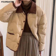 FOURDATRY 翻领轻薄羽绒服女