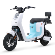 绿源（Luyuan）电动车48V24A新国标电动自行车锂电通勤代步车 液冷电机   K5 光纤白