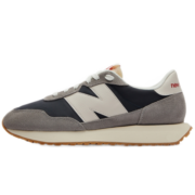 NEW BALANCE NB男鞋女鞋237系列透气情侣休闲鞋 MS237SC 浅灰/深蓝色 38 (脚长23.5cm)