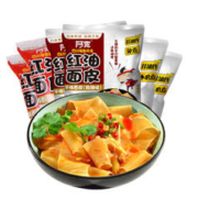 Hi A'KUAN 阿宽 酸辣红油面皮非油炸面皮泡面速食方便面多口味速食免煮泡面 6袋装