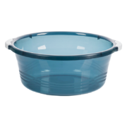 京东百亿补贴：CHAHUA 茶花 透明脸盆塑料 小号蓝色 35cm