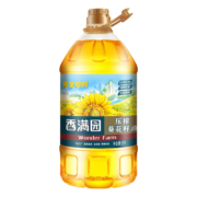 PLUS会员：香满园 黄金珍鲜 压榨葵花籽油 5L