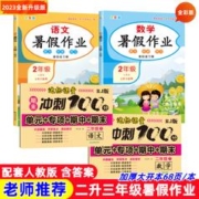 2023年全新升级版二年级暑假作业下册部编人教版二升三年级暑假作业语文数学练习册2升3年级