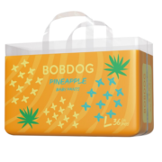 巴布豆（BOBDOG）新菠萝纸尿裤植萃弱酸新生婴儿粘贴菠萝裤男女宝宝通用尿不湿 新菠萝拉拉裤XXXL码32片