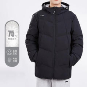 LI-NING 李宁 羽绒服男加厚2023冬季新短款连帽宽松休闲情侣装外套面包服女