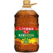 京东百亿补贴：鲁花 低芥酸浓香菜籽油 5.7L