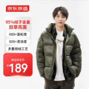 京东京造【胶章亮面】羽绒服冬季保暖 男