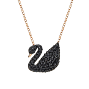 施华洛世奇（SWAROVSKI）【新年礼物】施华洛世奇天鹅 ICONIC SWAN  项链 优雅魅力 蓝色天鹅 5533397