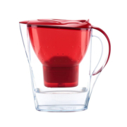 碧然德（BRITA）滤水壶Marella海洋系列热情红 2.4L 1壶1芯 家用办公自来水过滤壶 原装进口