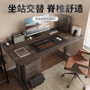 20点！Loctek 乐歌 E2 升降电脑桌 原木色+雅白 1.2m 直形款