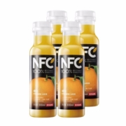 农夫山泉NFC果汁（冷藏型）100%鲜果压榨橙汁 300ml*4瓶