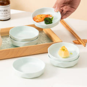 司晨 日式纯色蘸料碟1个青色味碟