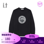 fingercroxx it 男装圆领卫衣2023秋冬新款潮流bigfoot印花00387XL BKX/黑色 XL