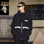 Cabbeen 卡宾 男装机能工装风夹克春新款潮流反光条宽松外套W
