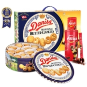 首购：皇冠（danisa）丹麦曲奇饼干礼盒681g加赠爱时乐150g