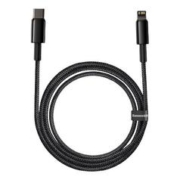 BASEUS 倍思 Type-C转Lightning 20W 数据线 尼龙编织 1m 黑色