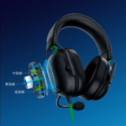 雷蛇（Razer） 旋风黑鲨V2头戴式电竞游戏耳机耳麦麦克风7.1环绕声降噪 旋风黑鲨V2-x（USB接口）