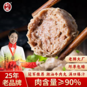 利园 潮汕手打牛肉丸 牛肉丸500g+牛筋丸500g
