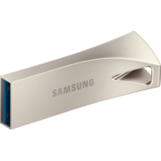 三星（SAMSUNG）256GB USB3.1 U盘 BAR 学习办公两用金属高速大容量优盘 小巧车载U盘 读速400MB/s（Gen 1）香槟银