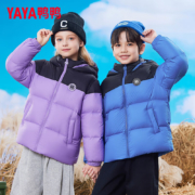 京东百亿补贴：YAYA 鸭鸭 儿童羽绒服 大童装外套GM 中国红 130cm