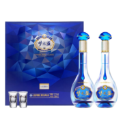 YANGHE 洋河 梦之蓝M3水晶版礼盒装 绵柔浓香型 52%vol 550mL双瓶礼盒装