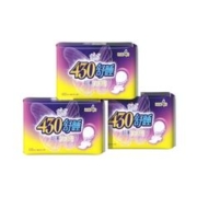 拍2件 自由点超长夜用430卫生巾8包32片