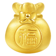 CHOW SANG SANG 周生生 黄金转运珠 福袋足金珠子男女情侣手串