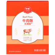 伊威（Eastwes）儿童零食无调味牛肉酥 含铁锌不添食盐白砂糖富含蛋白质80g(8袋)