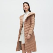 限尺码：BOSIDENG 波司登 女式商务干练鹅绒中长款连帽保暖羽绒服