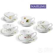 Narumi 鸣海 里花历系列 陶瓷咖啡杯&盘10件套 40912-32953