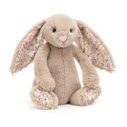 88VIP会员：jELLYCAT 邦尼兔 花布米色邦尼兔 高约18厘米