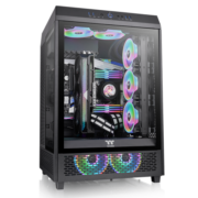 Thermaltake（Tt）The Tower 500 黑色 国际版 机箱水冷电脑主机（三面玻璃/全景视觉/海景房/手办展示窗）