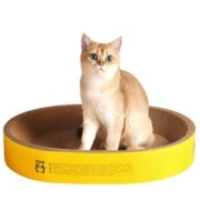 宠辞典圆形猫抓窝35cm+逗猫棒