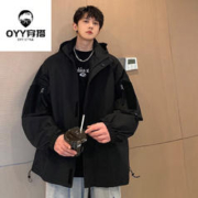 oyy 连帽冲锋衣男式春季2023新款复古机能潮牌夹克