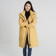 雪中飞 秋冬新款女士温暖可拆卸帽潮流休闲中长款羽绒服