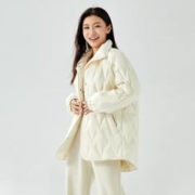 雪中飞 简约防风立领大口袋防风袖口设计防风更保暖女式羽绒服