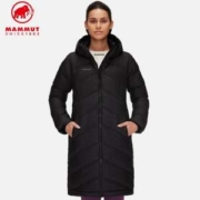 Mammut 猛犸象 Fedoz 女士750蓬白鸭绒​防风防泼水连帽长款派克羽绒服 1013-02090