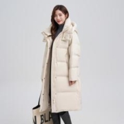 雪中飞 连帽立领长款羽绒服 X30143474F-8011