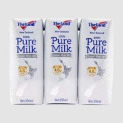 PLUS会员：纽仕兰 4.0g蛋白 质高钙纯牛奶 250ml*3盒