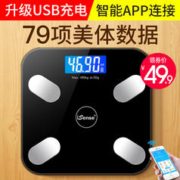 iSense 智能体脂秤电子称家用精准小型体重秤连手机测脂肪专业人体称重计