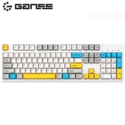 HELLO GANSS XS75T/98T客制化三模机械键盘低延迟超省电翻转屏gasket结构热插拔 XS 98T白羽 月魄银轴