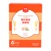 伊威（Eastwes）婴幼儿辅食宝宝猪肝蔬菜蝴蝶面 儿童营养面条180克(9袋)6月+适用