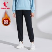 乔丹QIAODAN运动裤女 黑色-345B-女款-加绒